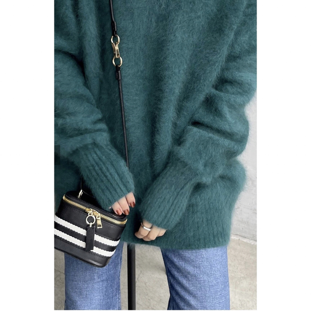 Spick & Span ファーニットVネックプルオーバー
