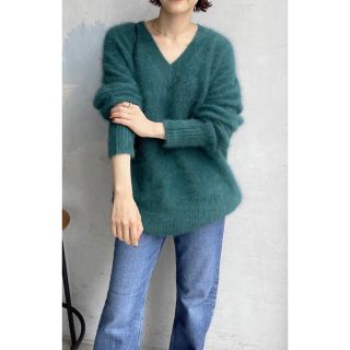 Spick & Span ファーニットVネックプルオーバー