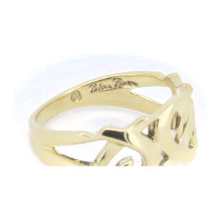 （新品仕上げ済）ティファニー TIFFANY ラビングハート ダイヤ リング K18 YG イエローゴールド × ダイヤ 指輪 約11.5号 8864
