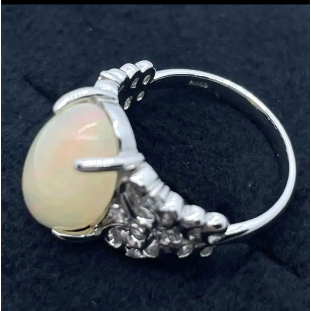 pt900 オパール ダイヤモンド　リング レディースのアクセサリー(リング(指輪))の商品写真