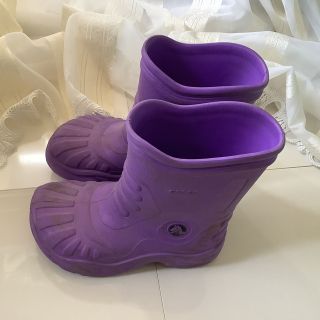 クロックス(crocs)のクロックス　キッズ　レインシューズ　22センチ(長靴/レインシューズ)