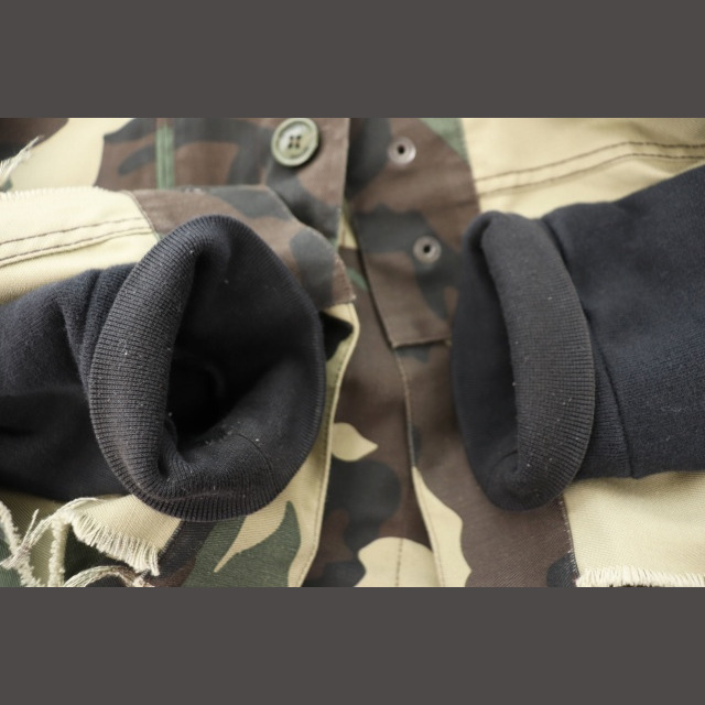 ヴェトモン ベトモン VETEMENTS 18AW ドッキング ジップ パーカーの