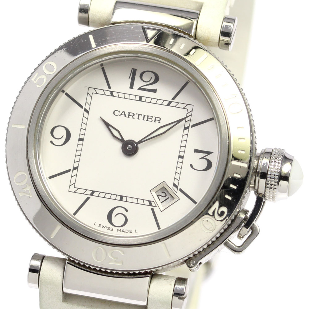 【CARTIER】カルティエ パシャシータイマー W3140002 クォーツ レディース_730598【ev15】