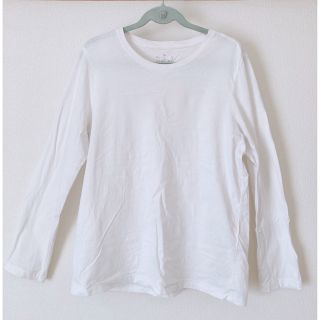 ムジルシリョウヒン(MUJI (無印良品))の無印良品  クルーネック Tシャツ  ホワイト  XL(小さめ)  綿100%(Tシャツ(長袖/七分))