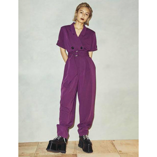 PAMEO POSE - パメオポーズ 紫 ジャンプスーツの通販 by Ｑ's shop