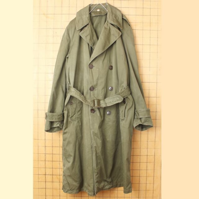 50s USARMY トレンチ コート MEDIUM ミリタリー米軍 aw139 メンズのジャケット/アウター(トレンチコート)の商品写真