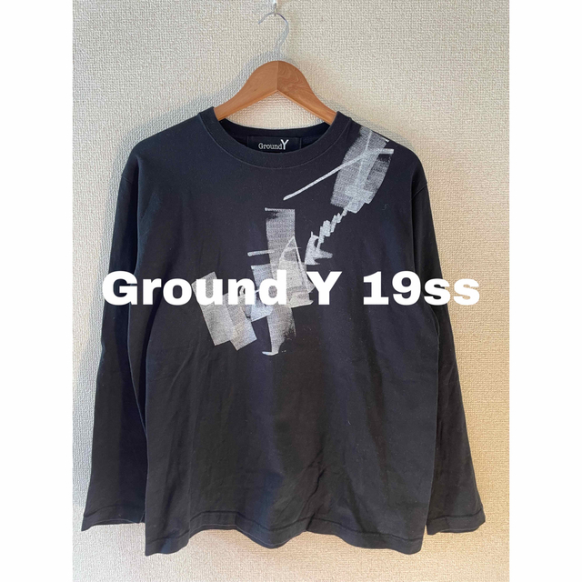 Ground Y グラウンドワイ　ロンT サイングラフィックTシャツ