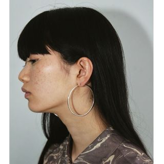 トゥデイフル(TODAYFUL)のtodayful Thin Hoopピアス　シルバー(ピアス)