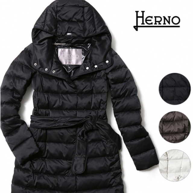 HERNO(ヘルノ)の本日限定SALE❣️新品♡ヘルノ　ダウンコート　ホワイト　36 レディースのジャケット/アウター(ロングコート)の商品写真