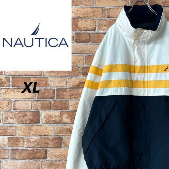 ノーティカ　セーリングジャケット　刺繍ロゴ　インナーフリース　ビッグサイズ　XL