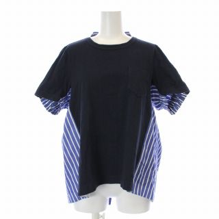 sacai - サカイ Tシャツ カットソー 半袖 クルーネック ストライプ 1 S ...