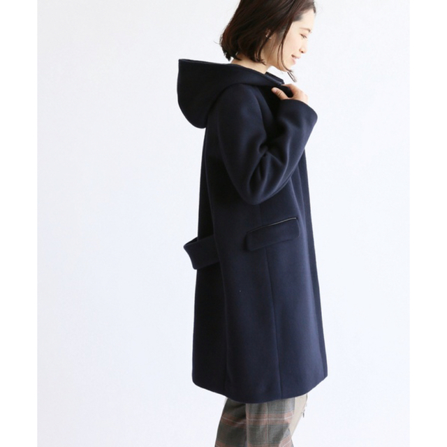 IENA(イエナ)の美品♡IENA 二重織りシャルムフードコクーンコート レディースのジャケット/アウター(ロングコート)の商品写真