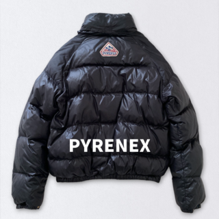 ピレネックス(Pyrenex)のPYRENEX　ピレネックス　バックロゴ ダウンジャケット　ブラック　S(ダウンジャケット)