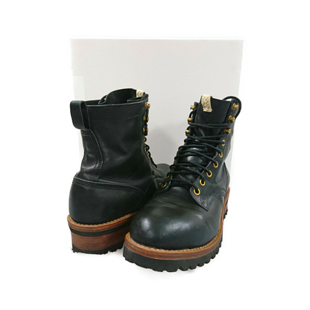 VISVIM 0118102002006 ZERMATT BOOTS FOLK (HORSE HIDE) ブーツ シューズ 馬革 ブラック サイズM8.5=26.5cm 正規品 / 29783