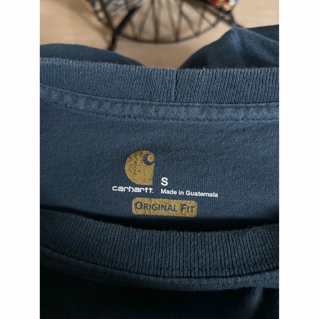 A.P.C(アーペーセー)のcarhartt  カーハート　半袖Tシャツ　S  ターコイズブルー メンズのトップス(Tシャツ/カットソー(半袖/袖なし))の商品写真