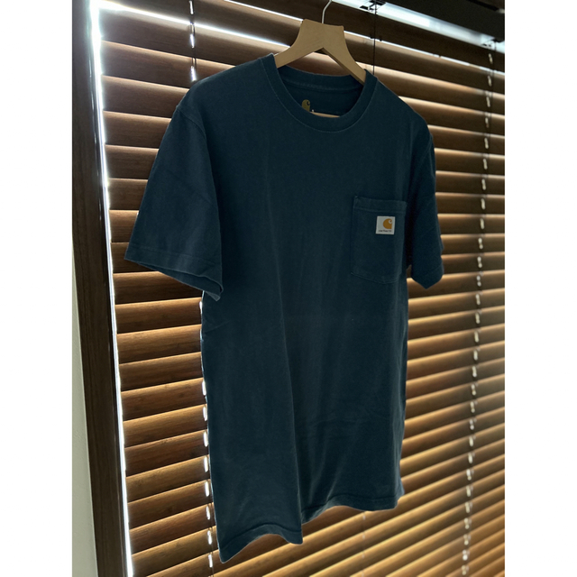 A.P.C(アーペーセー)のcarhartt  カーハート　半袖Tシャツ　S  ターコイズブルー メンズのトップス(Tシャツ/カットソー(半袖/袖なし))の商品写真