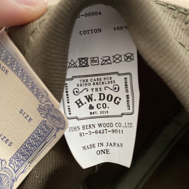 THE H.W. DOG & CO.(ザエイチダブリュドックアンドコー)のTHE H.W. DOG&CO.　トラッカーキャップ　カーキ　 メンズの帽子(キャップ)の商品写真