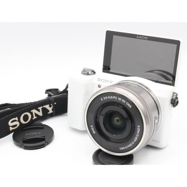 ブリヤンテス・レッド SONY α5000 ミラーレスカメラ ホワイト レンズ