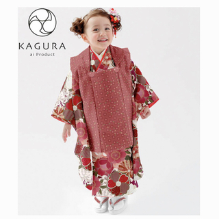 KAGURA 七五三 三歳　着物セット(和服/着物)