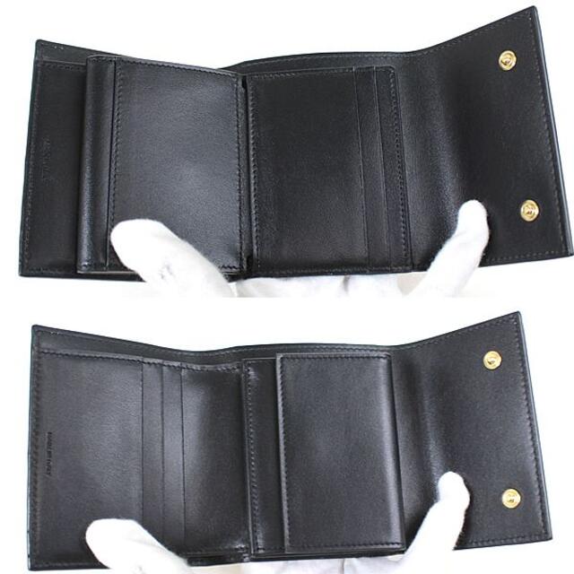 celine - セリーヌ 三つ折り財布 ミニ財布 黒 美品 ブラック 新品同様