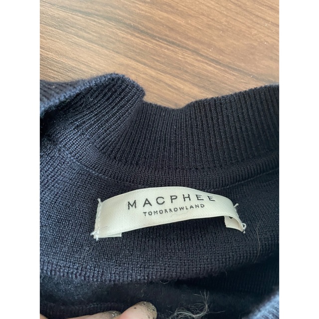 MACPHEE(マカフィー)のトゥモローランド　マカフィー　ネイビーニット レディースのトップス(ニット/セーター)の商品写真