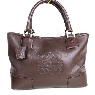 ロエベ(LOEWE)のロエベ　トートバッグ　ハンドバッグ　茶　ブラウン　アマソナ　極美品　q498 【(トートバッグ)