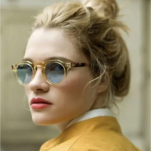 Oliver Peoples - レスカ lesca PICA 424鼈甲ベッコウクリアシャンパン