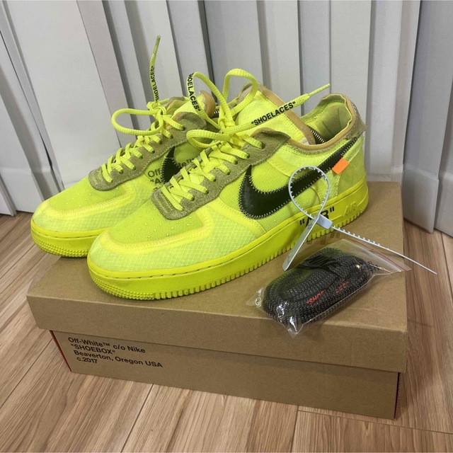 【トラヴィス】 off-white nike エアフォース1 ボルト オフホワイト ナイキ ナイキ