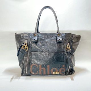 クロエ(Chloe)のクロエ ショルダーバッグ レザー　ブラック　ゴールドロゴ(ショルダーバッグ)