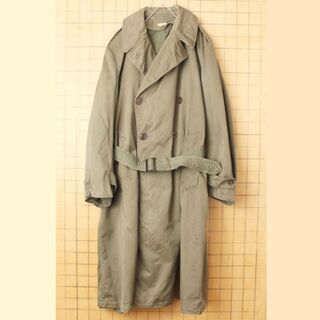 50s USARMY トレンチ コート LARGE ミリタリー米軍 aw141(トレンチコート)