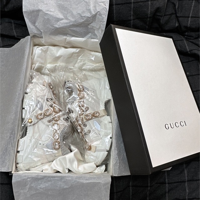 スニーカー Gucci - GUCCI Flashtrek Sneaker "White"