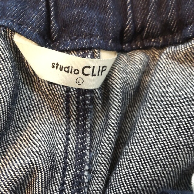 STUDIO CLIP(スタディオクリップ)のstudio CLIP ブルー デニム 新品  L ゴム  パンツ レディースのパンツ(カジュアルパンツ)の商品写真