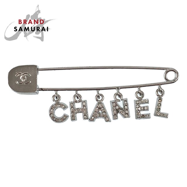 ブローチ/コサージュ美品 CHANEL シャネル ココマーク シルバー メタル ネックレス ココマーク レディース 307266