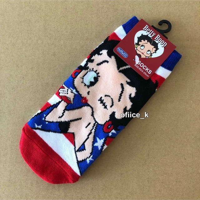 Betty Boop(ベティブープ)のベティ ベティちゃん BettyBoop ソックス 靴下 23～25cm レディースのレッグウェア(ソックス)の商品写真