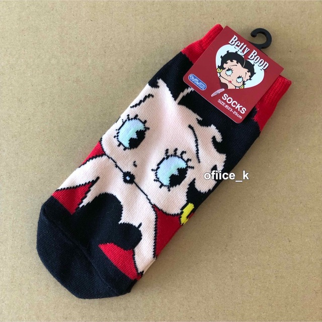 Betty Boop(ベティブープ)のベティ ベティちゃん BettyBoop ソックス 靴下 23～25cm レディースのレッグウェア(ソックス)の商品写真