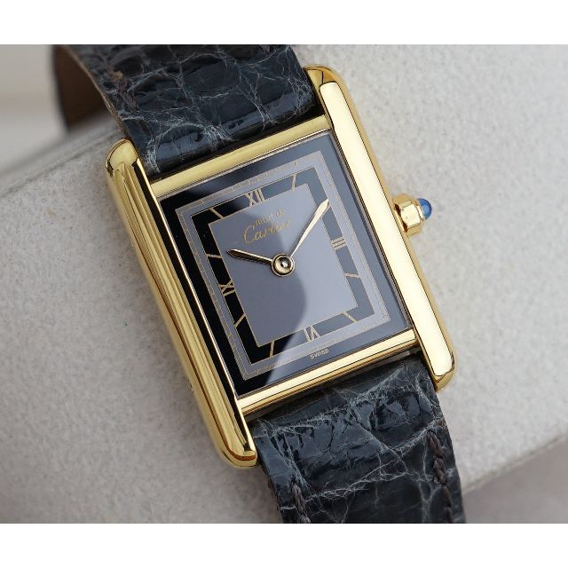 Cartier - 美品 カルティエ マスト タンク グレー ローマン SM Cartier