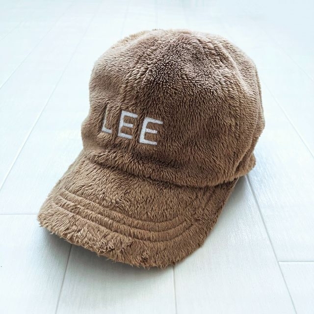 Lee(リー)の新品タグ付き★ LEE×アプレレクール ファーキャップ ブラウン 48～50cm キッズ/ベビー/マタニティのこども用ファッション小物(帽子)の商品写真