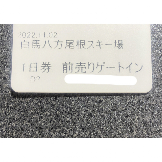 八方尾根スキー場　大人　1日　リフト券