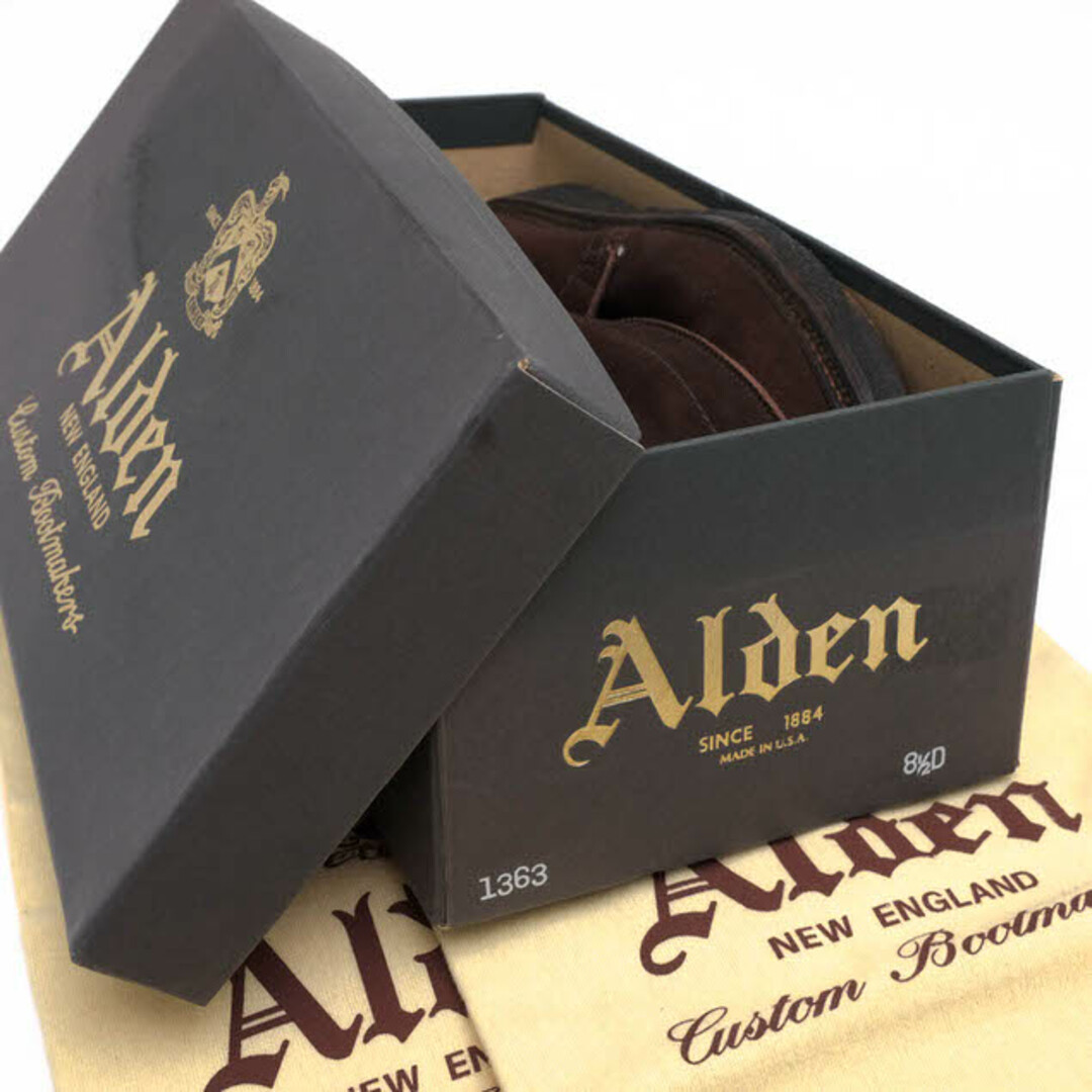 Alden(オールデン)のオールデン／ALDEN チャッカブーツ シューズ 靴 メンズ 男性 男性用スエード スウェード レザー 革 本革 ダークブラウン 茶 ブラウン  1363 バリーラスト 定番 クレープソール グッドイヤーウェルト製法 メンズの靴/シューズ(ブーツ)の商品写真