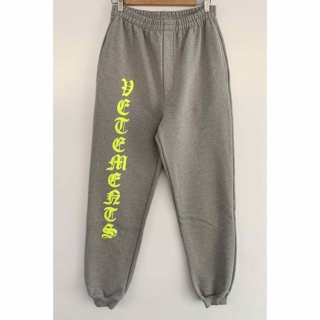 新品未使用 VETEMENTS anarchy sweat pants grey