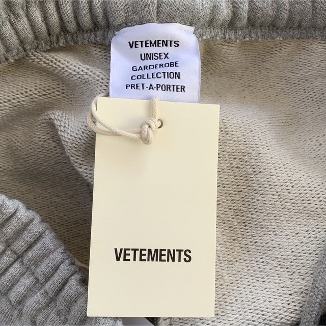 新品未使用 VETEMENTS anarchy sweat pants grey