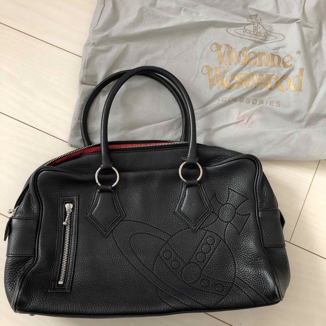 vivienne westwood ヴィヴィアンウエストウッド　黒　レザーバッグ