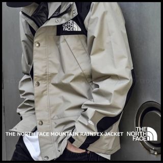 ザノースフェイス(THE NORTH FACE)の【美品】ノースフェイス マウンテンレインテックスジャケット シルトグレー(マウンテンパーカー)