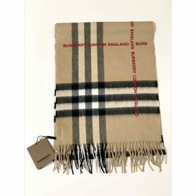 BURBERRY - 《 BURBERRY バーバリー 》ロゴ チェック カシミヤ