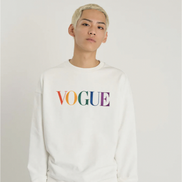 在庫あ VOGUE スウェット カラフル ロゴ 大得価安い