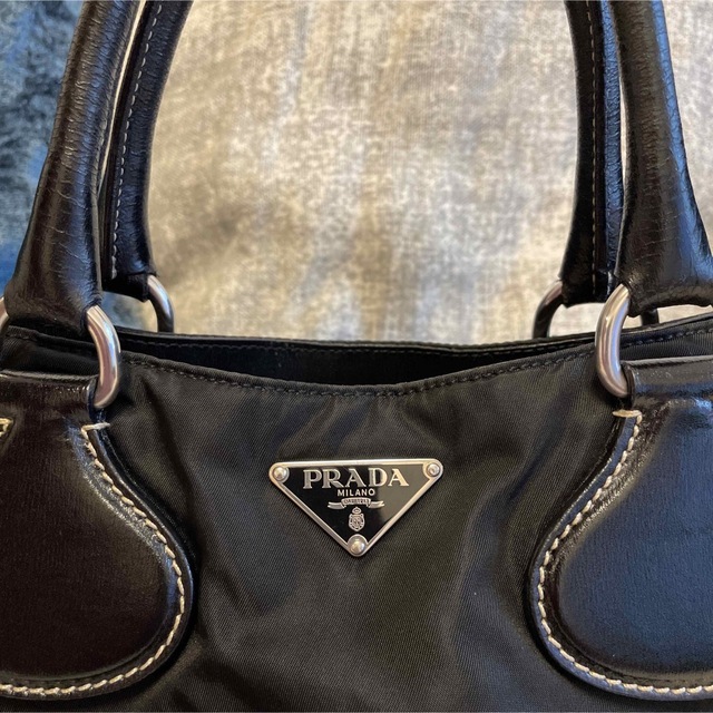 PRADA／ナイロンレザーハンドバッグ レディースのバッグ(ハンドバッグ)の商品写真