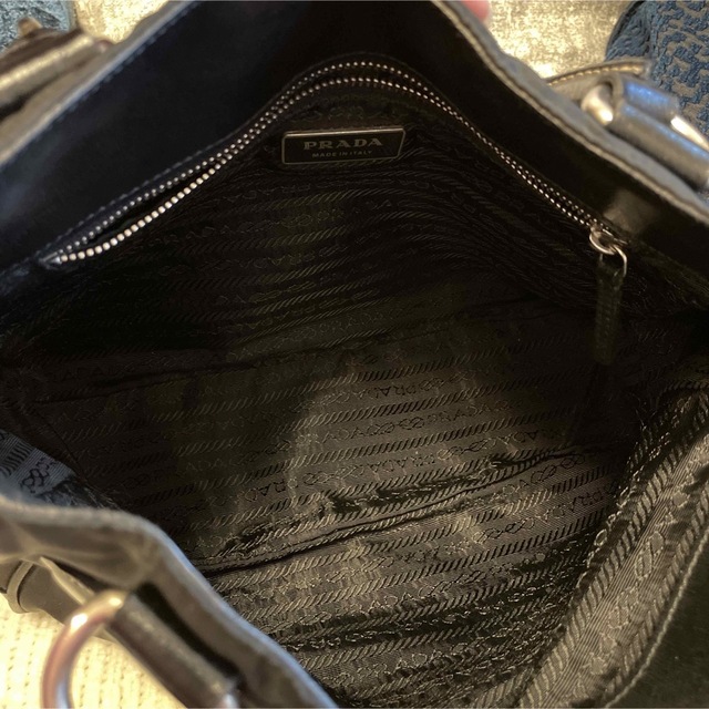 PRADA／ナイロンレザーハンドバッグ レディースのバッグ(ハンドバッグ)の商品写真