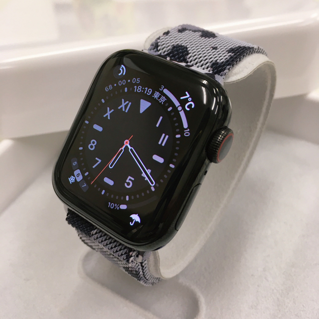 スマホ/家電/カメラApple watch series4 ブラックステンレス アップルウォッチ