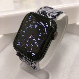 アップルウォッチ(Apple Watch)のApple watch series4 ブラックステンレス アップルウォッチ(その他)