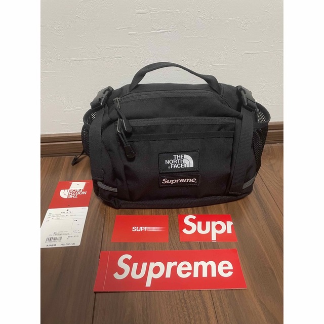 Supreme north face expedition waist bag赤